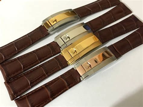 rolex watch clasp replacement|rolex leather strap with clasp.